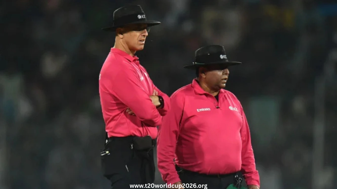 ICC names match officials