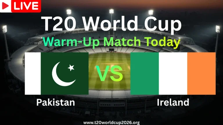 Pakistan vs Ireland Warm-Up Match