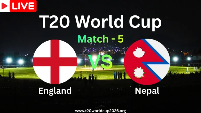 England vs Nepal Live Streaming