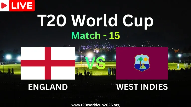 England vs West Indies Live Streaming