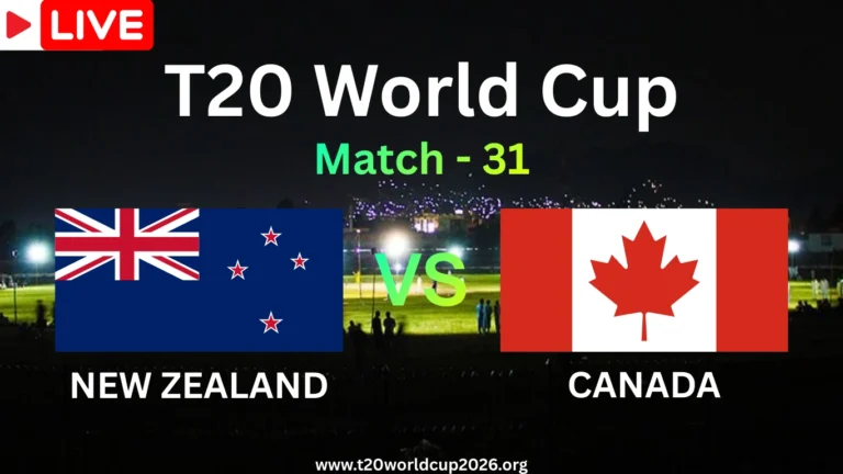 New Zealand vs Canada Live Streaming