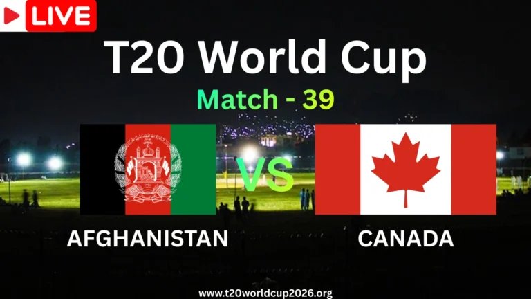 AFG vs CAN Live Streaming