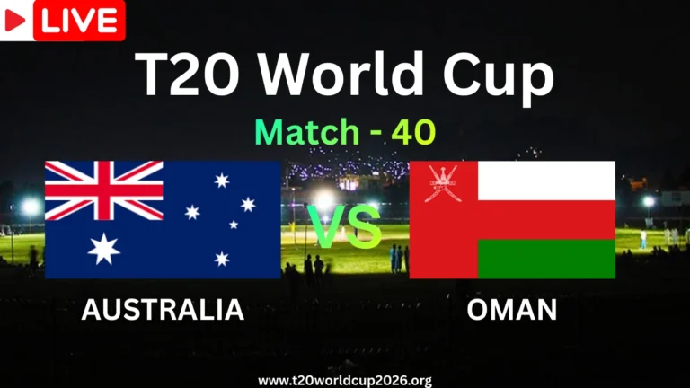 AUS vs OMA Live Streaming