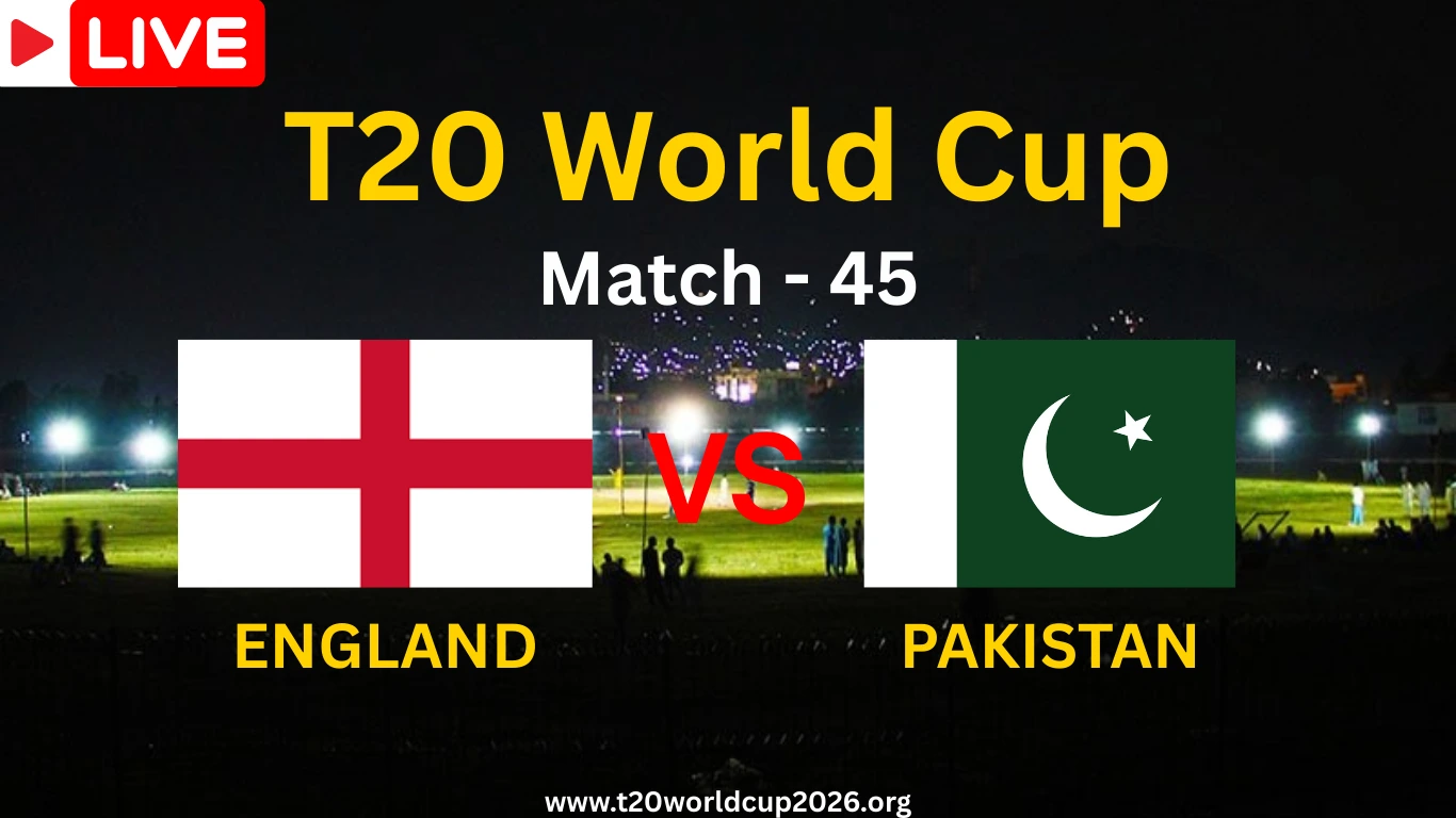 England vs Pakistan T20 WC 2026